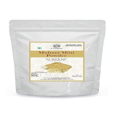 AL MASNOON Natural Multani Mitti or Fullers Earth or Calcium Bentonite Clay - Pack of 100 Grams