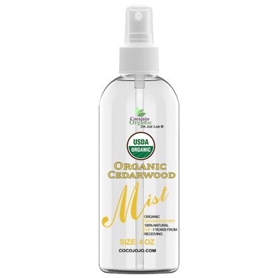 Dr Joe Lab Organic Cedarwood Mist For Skincare - Face Mist Spray - Moisturize Sensitive and Dry Skin - Soothing & Relaxing - Pure Cedarwood Essential Oil & Glycerin Mist - Packaging May Vary. (4 oz)