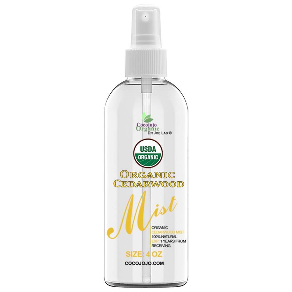 Dr Joe Lab Organic Cedarwood Mist For Skincare - Face Mist Spray - Moisturize Sensitive and Dry Skin - Soothing & Relaxing - Pure Cedarwood Essential Oil & Glycerin Mist - Packaging May Vary. (4 oz)