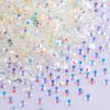 Blinginbox 25000pcs Flatback Rhinestones,Resin Non Hotfix Rhinestones Large Quantity Wholesale for Crafts DIY Creative Design,Clothes,Makeup,Nail Art (4mm=0.15", Transparent Clear AB) view 2