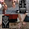 QSTOHENA Pack of 12 Henna Temporary Tattoo Stencil Kit - 145Pcs Glitter Airbrush Tattoo Sticker Indian Arabian Black Henna Tattoo Temp for Women Kids view 4