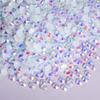 Blinginbox 25000pcs Flatback Rhinestones,Resin Non Hotfix Rhinestones Large Quantity Wholesale for Crafts DIY Creative Design,Clothes,Makeup,Nail Art (4mm=0.15", White AB) view 2