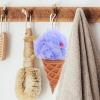 EXCEART 2pcs Adorable Ice Cream Bath Balls Loofah Sponges for Body Cleaning Elastic Shower Accessories Home Care Bathing Sponge for Skin view 3