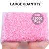 Blinginbox 25000pcs Flatback Rhinestones,Resin Non Hotfix Rhinestones Large Quantity Wholesale for Crafts DIY Creative Design,Clothes,Makeup,Nail Art (4mm=0.15", Lt.Pink AB) view 4