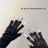 Gel Manicure Gloves Black Tape Set Anti UV Fingerless Gloves Gel Nail Gloves Sun Protection Shield Gloves for LED Nail Lamp view 2