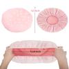 Auban Shower Cap, Shower Cap for Women Terry Cloth Lined EVA Exterior Reusable Double Layer Waterproof, Large Bath Hair Cap, Hotel Travel Essentials Accessories Cleaning Supplies(Pink) view 2