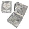 Heart Acrylic Nail Art Box 2 Pcs Transparent Glitter Rhinestone Box Creative Clear Nail Art Decorations Storage Box for Beads view 1