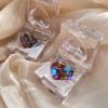 Heart Acrylic Nail Art Box 2 Pcs Transparent Glitter Rhinestone Box Creative Clear Nail Art Decorations Storage Box for Beads view 3