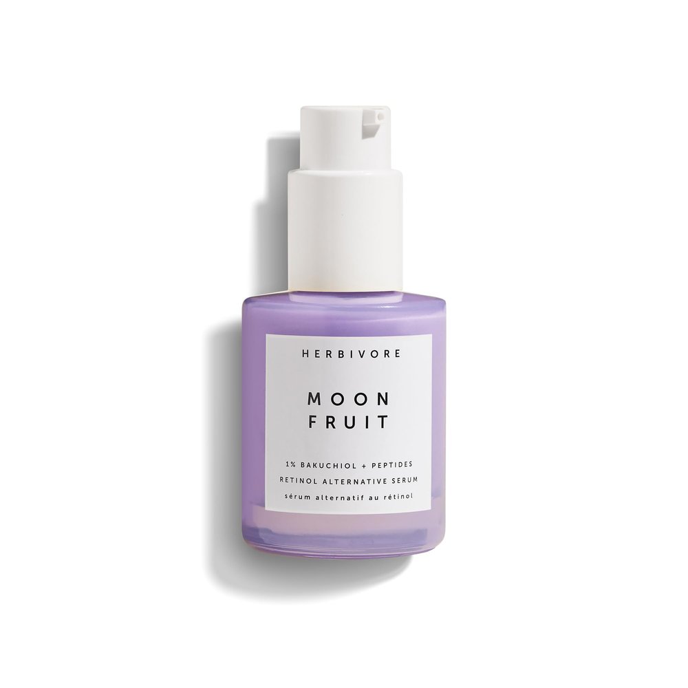 HERBIVORE Bakuchiol Retinol Alternative Moon Fruit Face Serum EXTRA STRENGTH 1% Bakuchiol + Peptides, Smooths Skin, Reduces Fine Lines & Wrinkles, Plant-based, Vegan, Cruelty-free, 30mL / 1 oz