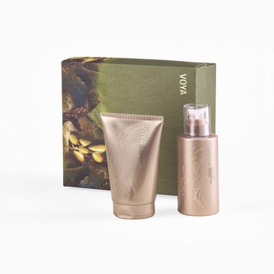 VOYA Body Gift Set, Body Wash and Moisturiser, Certified Organic Formulations, 200ml