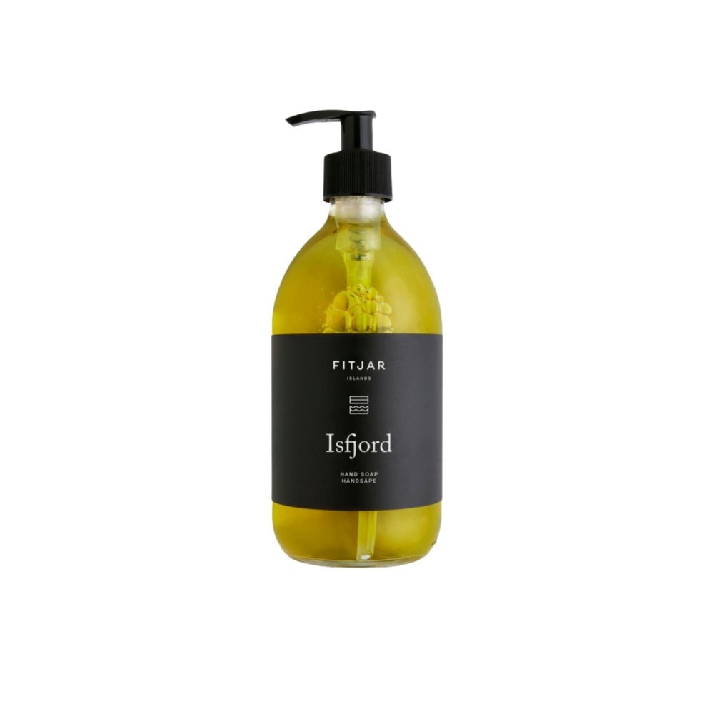 Fitjar Islands Hand Soap/Hair & Body Wash - Vegan. SLS/SLES free. Glass bottle. (Isfjord, 500 ml / 16.9 fl.oz)