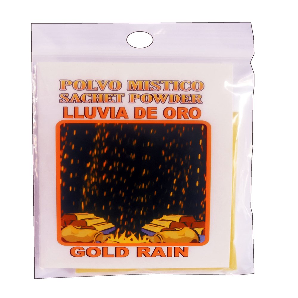 12 Pcs Gold Rain Sachet - Lluvia de Oro Polvo en Bolsa 1/2oz