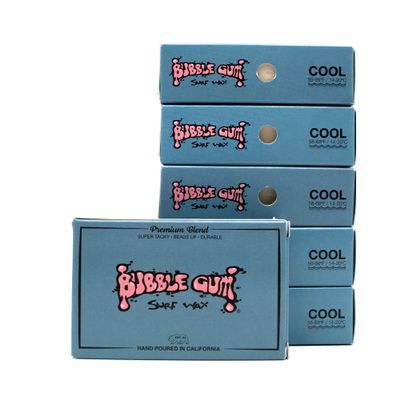 Bubble Gum Surf Wax Premium Formula Cool 6 Pack