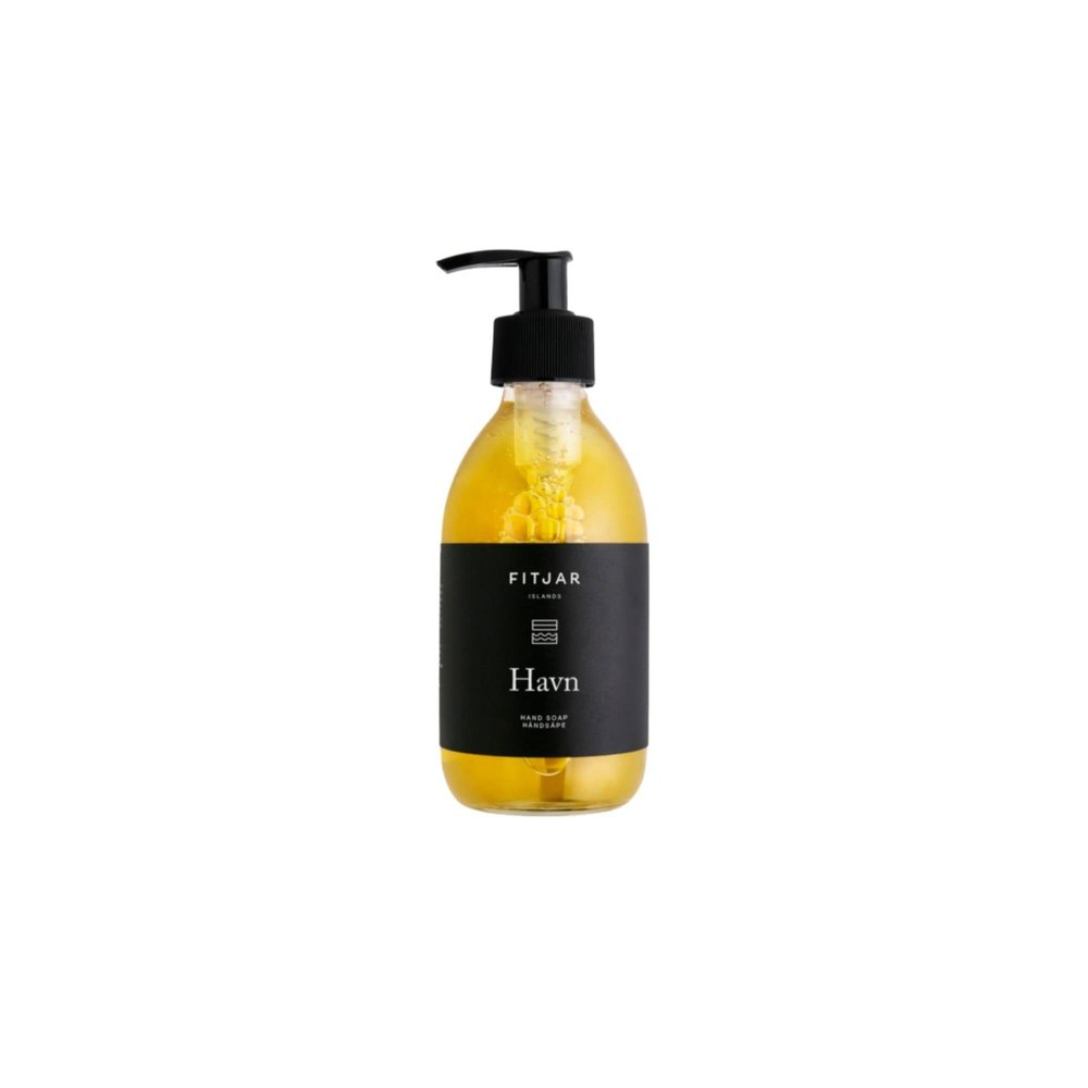 Fitjar Islands Hand Soap/Hair & Body Wash - Vegan. SLS/SLES free. Glass bottle.(Havn, 250 ml / 8.45 fl.oz)