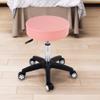 FURWOO Rolling Stool with Wheels Adjustable Task Chair Swivel Salon Office Desk Stool Round Pink view 2