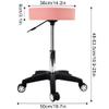 FURWOO Rolling Stool with Wheels Adjustable Task Chair Swivel Salon Office Desk Stool Round Pink view 3