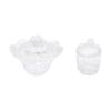 2pcs Nail Art Crystal Cup Pen Cleaning Cups Nail Art Liquid Containers Nail Liquid Cups Nail Salon Supplies Nail Liquid Holders Manicure Liquid Holder Cups Powder Mixing Cups view 1