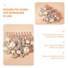 KALLORY Bridal Hair Comb Rhinestones Elegant Wedding Party Hair Accessories Chic Side Comb for Bride for Special Occasions Evening Events view 2