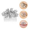 KALLORY Bridal Hair Comb Rhinestones Elegant Wedding Party Hair Accessories Chic Side Comb for Bride for Special Occasions Evening Events view 3