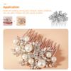 KALLORY Bridal Hair Comb Rhinestones Elegant Wedding Party Hair Accessories Chic Side Comb for Bride for Special Occasions Evening Events view 4