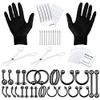 BodyJ4You 36PC PRO Body Piercing Kit - Nose Septum Ear Cartilage Lip Belly Navel Tragus Eyebrow - Black Steel 14G 16G BCR CBR Ring Clicker Barbell Spike - Tools Needles Gloves Clamps view 1