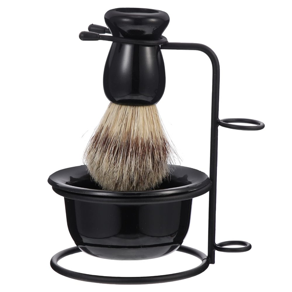 Beaupretty 1set Men Shaving Kit Wear-resistant Shaving Bowl Professional Beard Brush and Stand for Convenient Barbershop