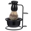 Beaupretty 1set Men Shaving Kit Wear-resistant Shaving Bowl Professional Beard Brush and Stand for Convenient Barbershop view 1