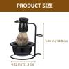 Beaupretty 1set Men Shaving Kit Wear-resistant Shaving Bowl Professional Beard Brush and Stand for Convenient Barbershop view 4