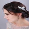 JWICOS Crystal Bride Wedding Hair Comb Silver Bridal Headpieces Beads Wedding Hair Accessories Side Combs for Women and Girls view 2