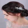 JWICOS Crystal Bride Wedding Hair Comb Silver Bridal Headpieces Beads Wedding Hair Accessories Side Combs for Women and Girls view 3