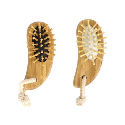 FOMIYES 2pcs Portable Massage Hair Comb Ergonomic Wooden Hairbrushes for Daily Use Gentle Scalp -tipped Bristles Colors