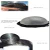 Ultra Thin Skin Mens Toupee Invisible PU Transparent Thin Skin V-looped Hair Units for Men Non Surgical Hair Replacement System for Men Natural Looking Thin Skin Soft Hand Tied European Human Hair Weave Unit for Balding Men (8x10 0.06mm-0.08, #210 2# view 4