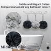 myHomeBody Large 70g Loofah Sponge, Body Scrubber, Bath Sponge, Loofah for Women, Men, Exfoliating Sponge Shower Pouf with Activated Charcoal - 3 Pack, 2 Midnight Blue + 1 Fog Gray view 4