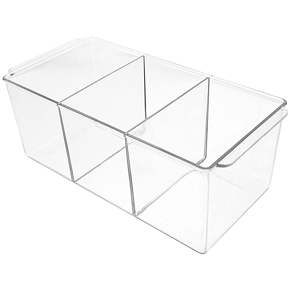 Cabilock Makeup Storage Box Large Organizer 3 Drawers Plastic for Cosmetics Skin Care and