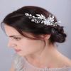 JWICOS Wedding Hair Comb Silver Flower Bridal Hair Pieces Leaf Hair Clips Wedding Hair Accessories for Women and Girls view 2