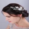 JWICOS Wedding Hair Comb Silver Flower Bridal Hair Pieces Leaf Hair Clips Wedding Hair Accessories for Women and Girls view 3