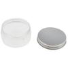 Easnea Transparent Empty Plastic Clear Cosmetic Makeup Jar Pot Containers Cases with Aluminum Screw Lid, 10 Pack, 7 Sizes Optional - Clear, 80ml view 2