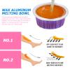 KALLORY Heater Portable Wax Melting Bowl Wax Aluminium Melting Bowls Mini Waxing Pot Hair Removal Aluminum Foil Bowl for Waxing Kit, Hair Removal, 10pcs Purple Auto Body Tools view 3