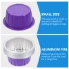 KALLORY Heater Portable Wax Melting Bowl Wax Aluminium Melting Bowls Mini Waxing Pot Hair Removal Aluminum Foil Bowl for Waxing Kit, Hair Removal, 10pcs Purple Auto Body Tools view 4