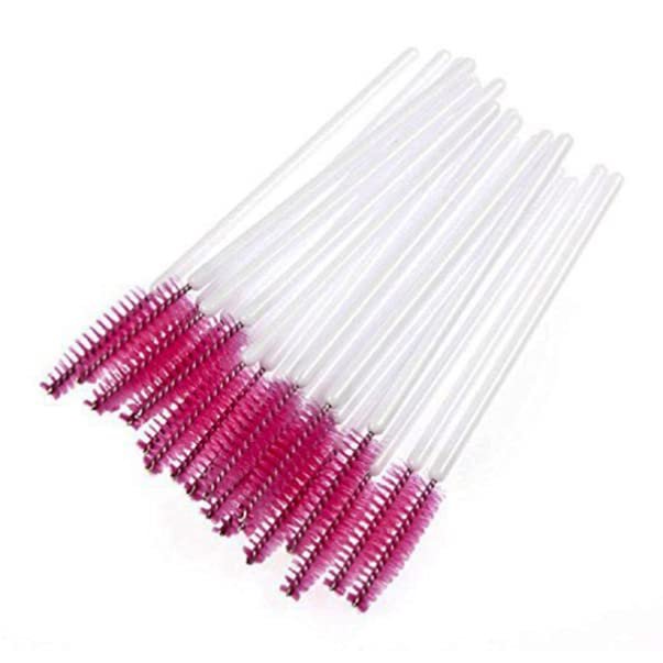Beaupretty Eyelash Mascara 50pcs Disposable Makeup Mascara Brush Eyebrow Brush Applicator Lash Applicator Mascara Wands Eyebrow Applicator Makeup Tools Eyebrow Brush Remover White Eyelash
