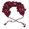 Maxpetus Ladies hand hook flower hair bands, hair accessories, hair bands, hair caps (Wine Red) view 1