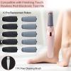 10 Pack Replacement Roller Refills Compatible with Finishing Touch Flawless Pedi Electric Tool File Include a Cleaning Brush (5 Coarse & 5 Fine Rollers) view 3