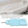 Bath Bathtub Cushion Full Body Support Head Neck Shoulder Back Soft Breathable Folding Hot Tub Spa for Women Men Adults Blue view 4