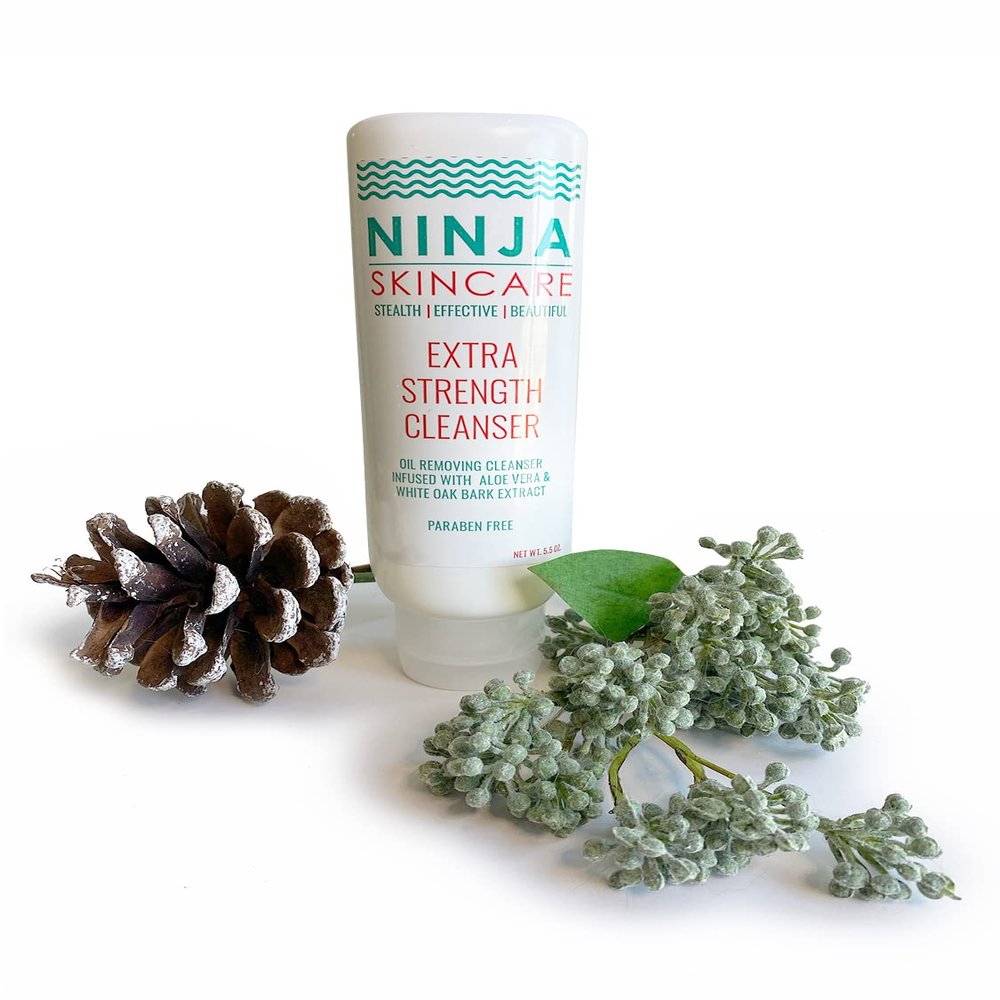 Ninja Extra Strength Cleanser Infused with Aloe Vera and White Oak Bark Extract-Oil Cleanser Paraben Free Restore PH, Non-Irritating Ingredients 5.5 OZ