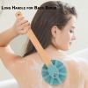 Bamboo Long Handle for INNERNEED Round Body Scrubber, for Back Scrub view 3