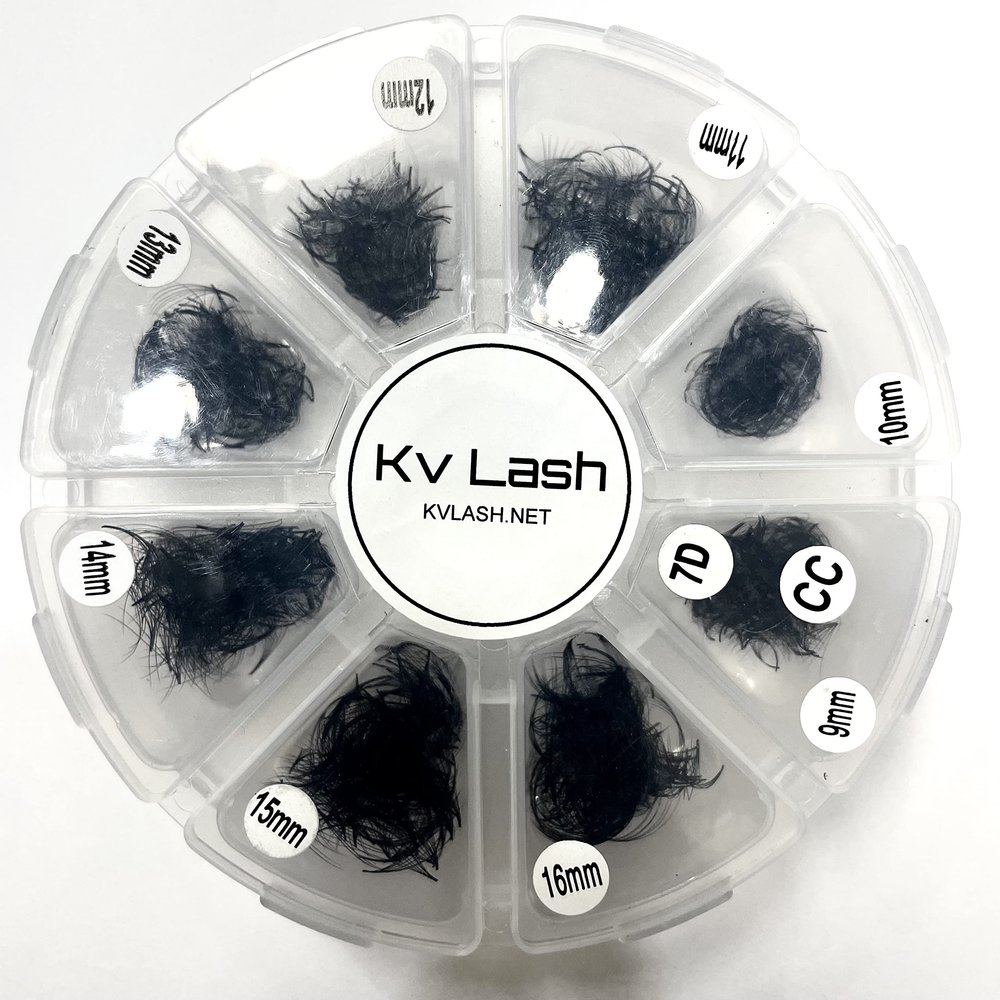 1000 Fans Mixed Lengths Premade Volume Fans D , CC, C Curl Handmade Fan eyelash extensions. Russian promade fans 5D 7D 10D (7D)
