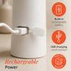 Vanity Planet Raedia 2.0 Facial Cleansing Brush, 4 Interchangeable Brush Heads, White - Daily Cleansing Face Exfoliator for Glowing & Acne Prone Skin - Lightweight Silicone Water-Resistant Body Brush view 4