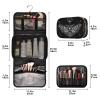 MNSRUU Toiletry Bag Black Skull Moth Hanging Makeup Bag for Toiletries 3 PCS Travel Toiletry Organizer Bags Portable Clear Toiletry Kit view 3