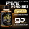 Hair + Beard Growth Vitamins for Men | Biotin 10,000mcg, Collagen, Patented OptiMSM, goMCT, Saw Palmetto | 60 Day Supply | Naturally Regrow Stronger, Thicker, Healthier Hair & Stops Hair Los view 4