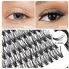 Bodermincer 7D/10D/20D/30D/40D/50D/60D/80D/100D Lash Cluster 240pcs D Curl Individual Cluster Eyelashes Fluffy false Eyelashes Extension Lash Cluster DIY at Home (20D-21mm) view 3